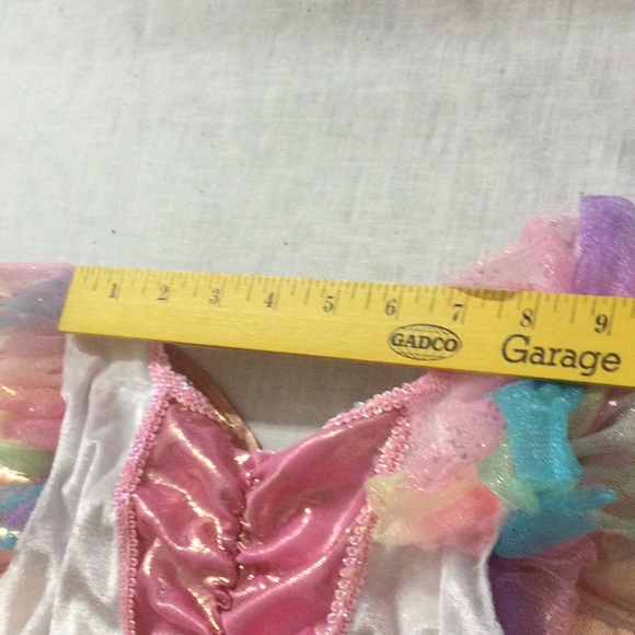 🌞 Spirit Halloween pink rainbow unicorn or fairy costume girl size 2T-4T - Picture 10 of 16